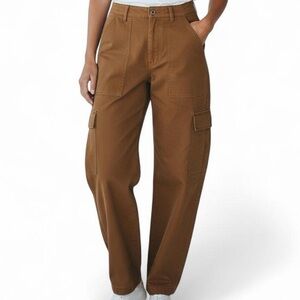 BDG Urban Outfitters Brown Barrel Fit Cargo Pants Size 0 Indie Boho Grunge Chic